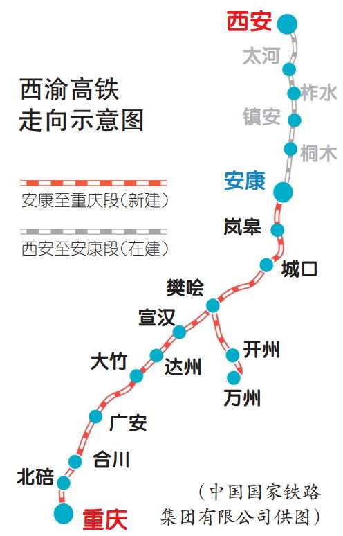 【城市远洋】西渝高铁安康至重庆段开建 沿线设11座车站