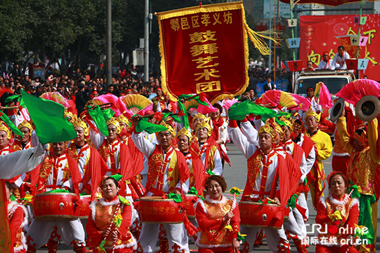 陕西鄠邑舞出新时代 “鼓舞之乡”热闹过大年