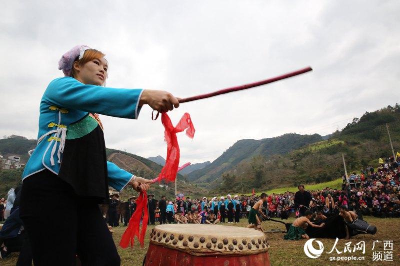 【焦点图】【八桂大地】【旅游文体】天峨红水河壮族蚂拐民俗文化节3月10-11日举行