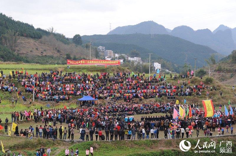 【焦点图】【八桂大地】【旅游文体】天峨红水河壮族蚂拐民俗文化节3月10-11日举行