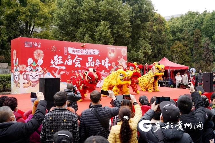 贵阳云岩区举行游园会 花式闹元宵