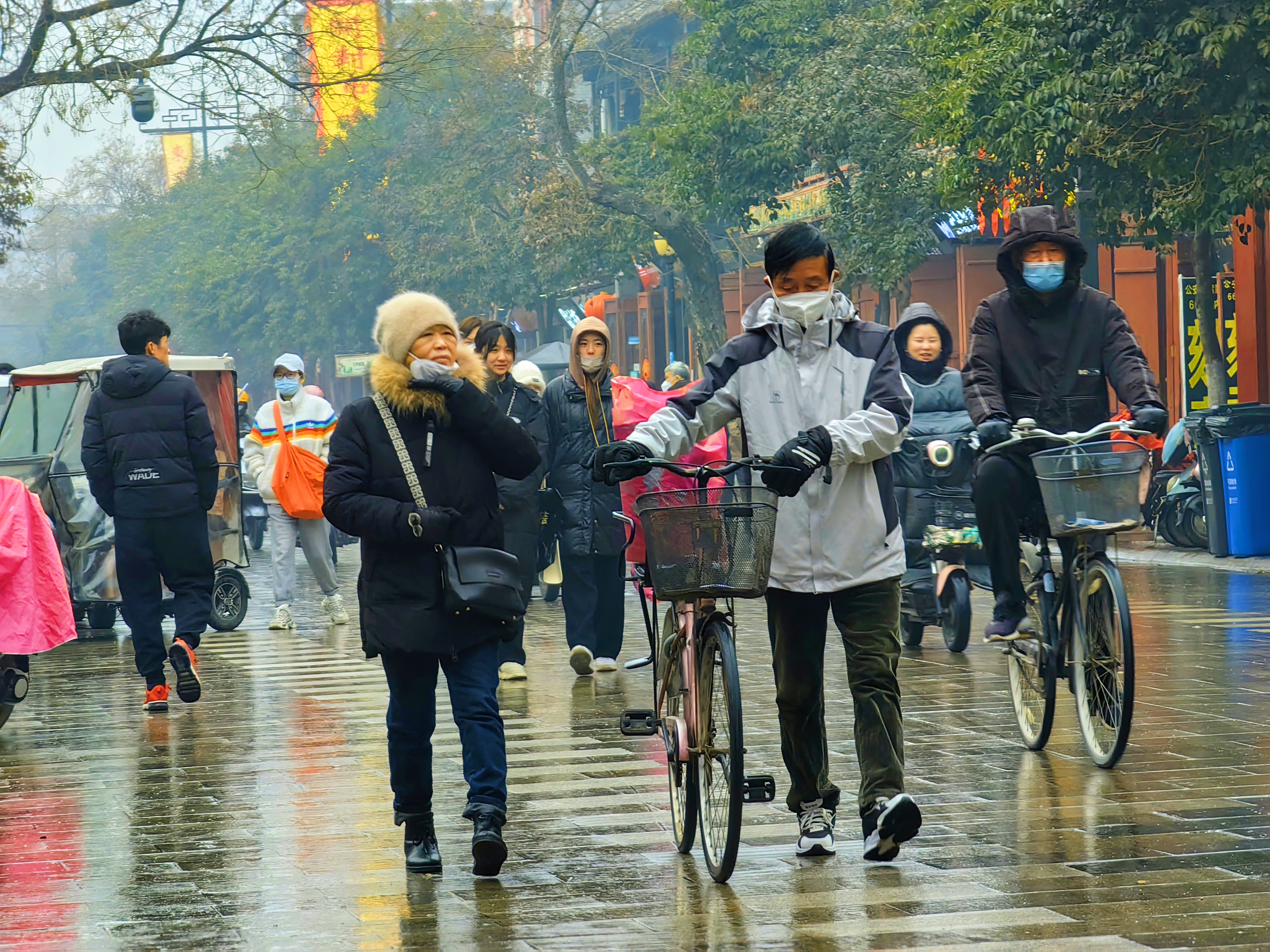 河南开封：春雨如酥润古城