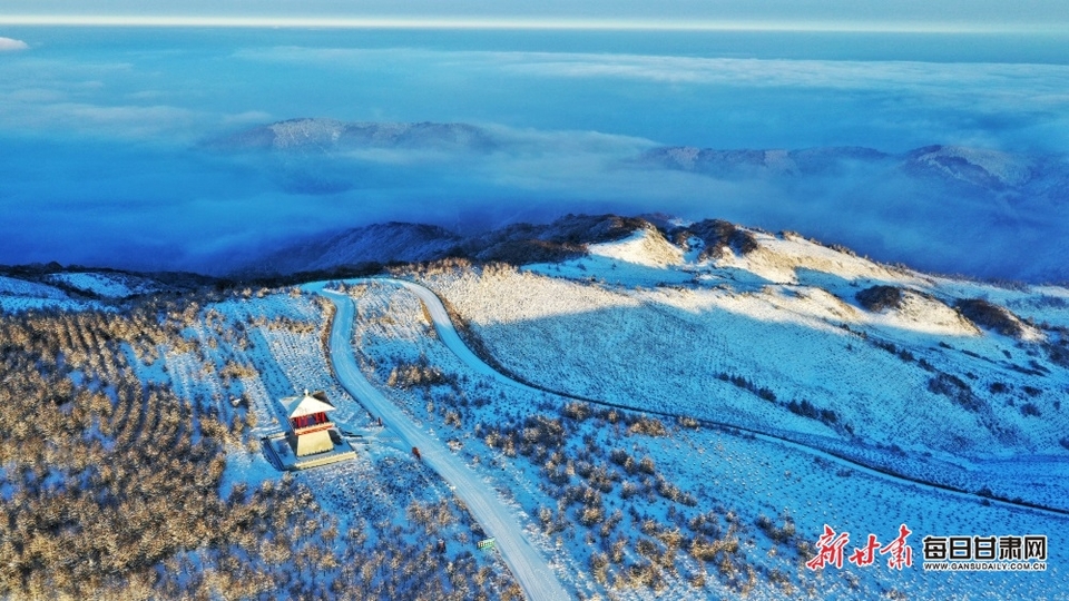 【平凉】平凉：快来欣赏华亭莲花台的春雪_fororder_1