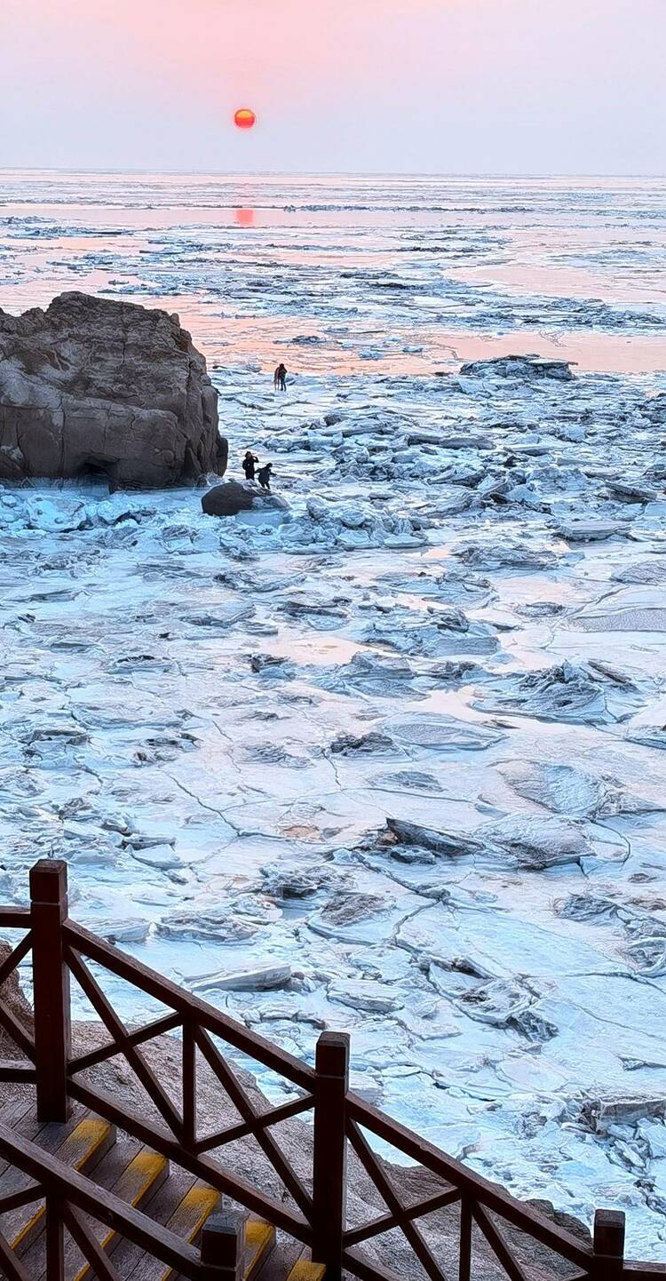 营口北海晚霞惹人醉