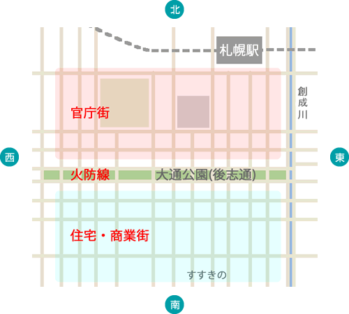 札幌中轴线：十字交错的绿色生态中轴线