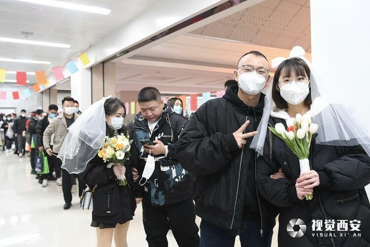 “爱久长 在未央”大型婚俗体验活动 在西安市未央高甜上演