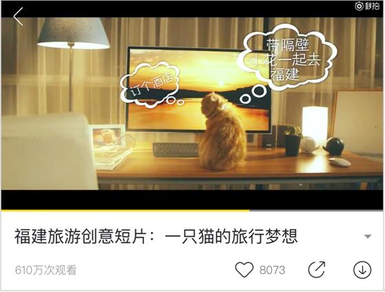 摒弃固有化营销理念 福建最”萌“旅游宣传片上线