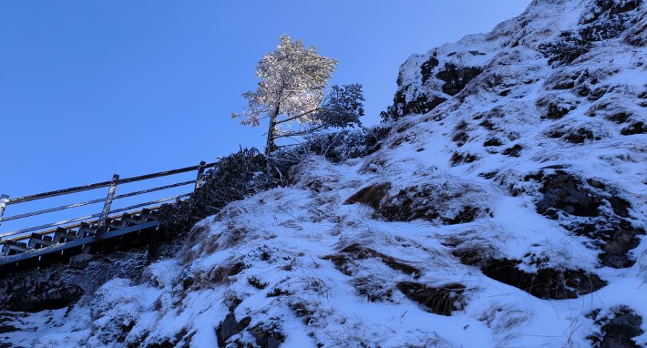 昆明禄劝轿子雪山喜迎“南国春雪”_fororder_3