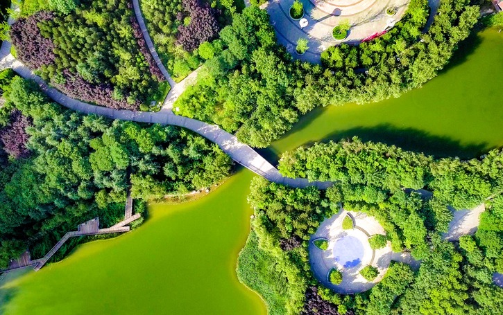 Scenic Spring Landscape of Xi'an Aerospace Base