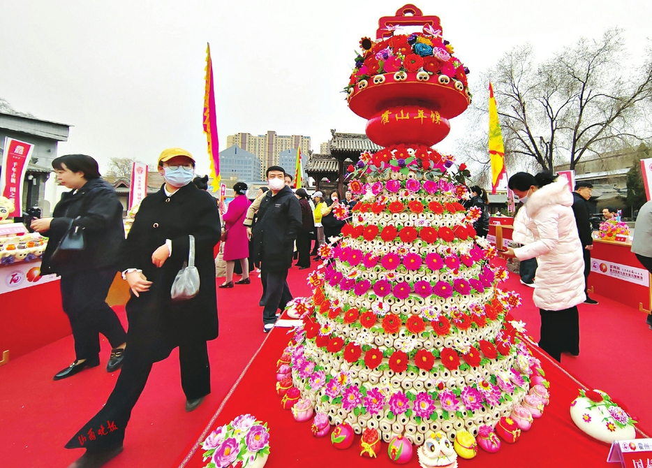 “霍州杯”黄河流域九省(区)非遗花馍展演开幕_fororder_1