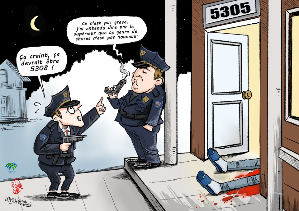 【Actualité en caricatures】« Ce n'est pas grave, ce genre de choses n'est pas nouveau »_fororder_一条命就这样没了（法）