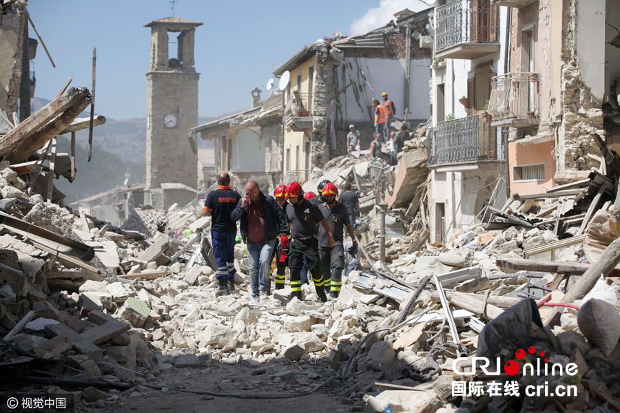 意大利地震死亡人数升至120人 震区仍时有余震