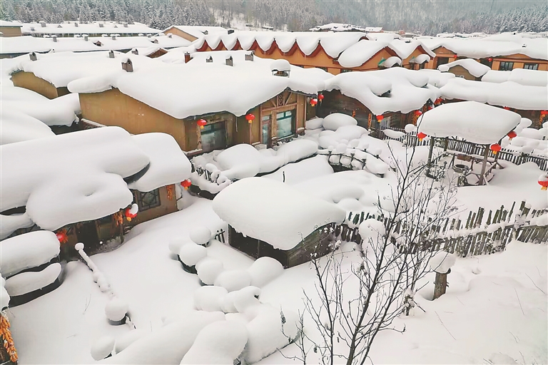 雪乡听春雪