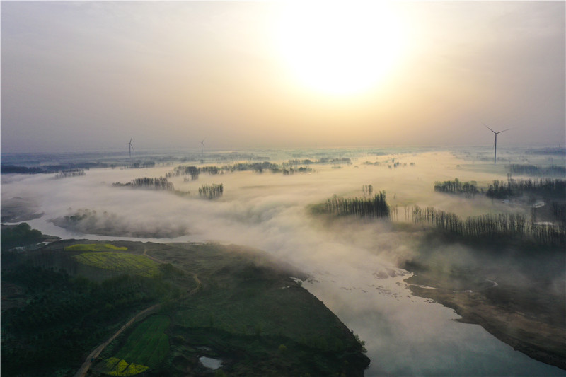 驻马店正阳：淮河两岸大雾弥漫宛如仙境_fororder_DJI_0415.JPG