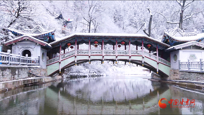 【轮播图】兰州榆中：春雪飘洒润兴隆 玉树琼花漫山开_fororder_1