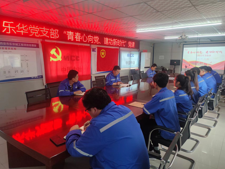 中国二冶乐华项目党支部开展主题党课暨青年员工座谈会_fororder_图片5