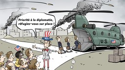 【Actualité en caricatures】« Réfugiez-vous sur place ! »