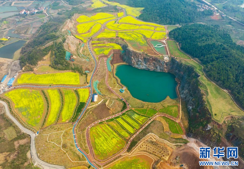 废弃矿山变景区 武汉江夏灵山的生态奇迹