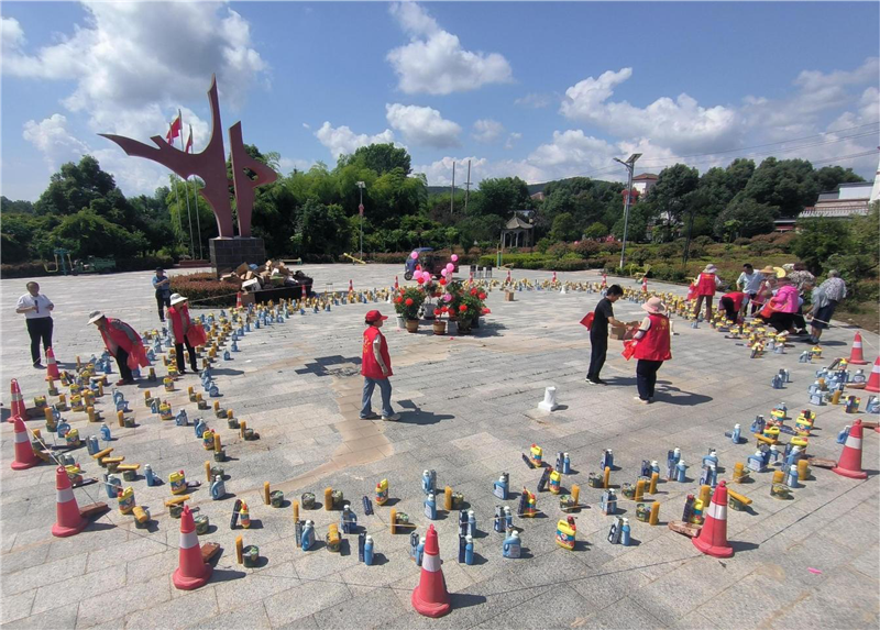 父老乡亲齐套圈 信阳市光山县晏河乡帅洼村“花式”迎端午_fororder_图片7