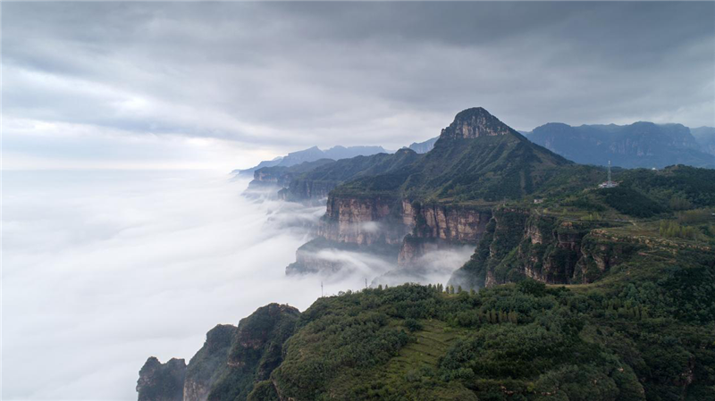 安阳林州：雨后太行山 云海美如画_fororder_图片12