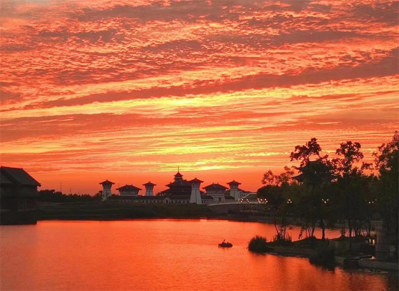 【原创】信阳市淮滨县：雨后景色别样新 风景如画惹人醉_fororder_夕阳西下