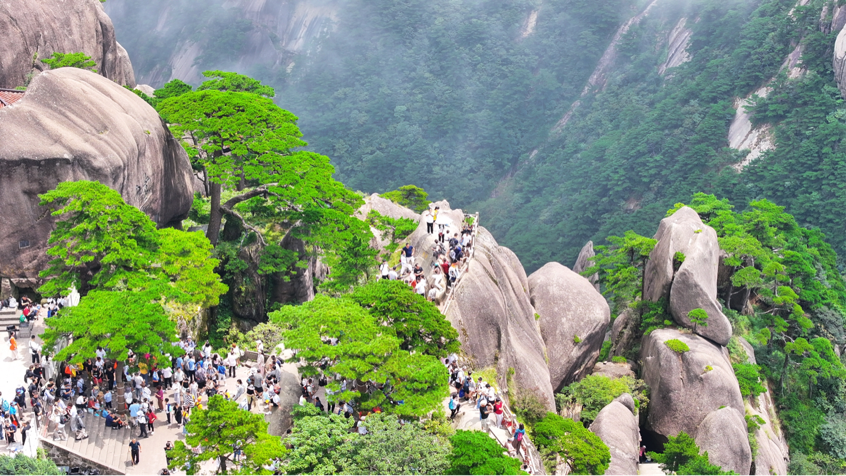 黄山风景区接待游客创历史新高_fororder_图片4