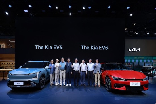 EV6 heavy listing EV5 opens pre-sale Kia brand electrification transformation achievements shine Chengdu Auto Show _fororder_image001