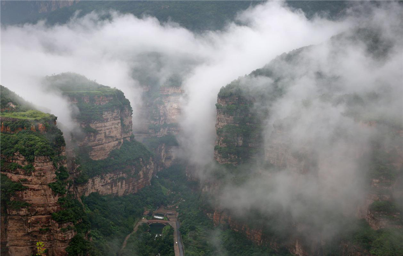 安阳林州：雨后太行山 云海美如画_fororder_图片17