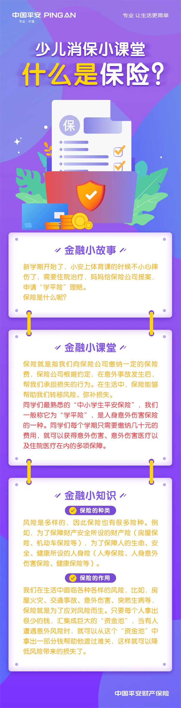 （平安产险）平安产险辽宁分公司暑期推出“少儿消保小课堂” 讲解什么是保险_fororder_平安少儿课堂保险