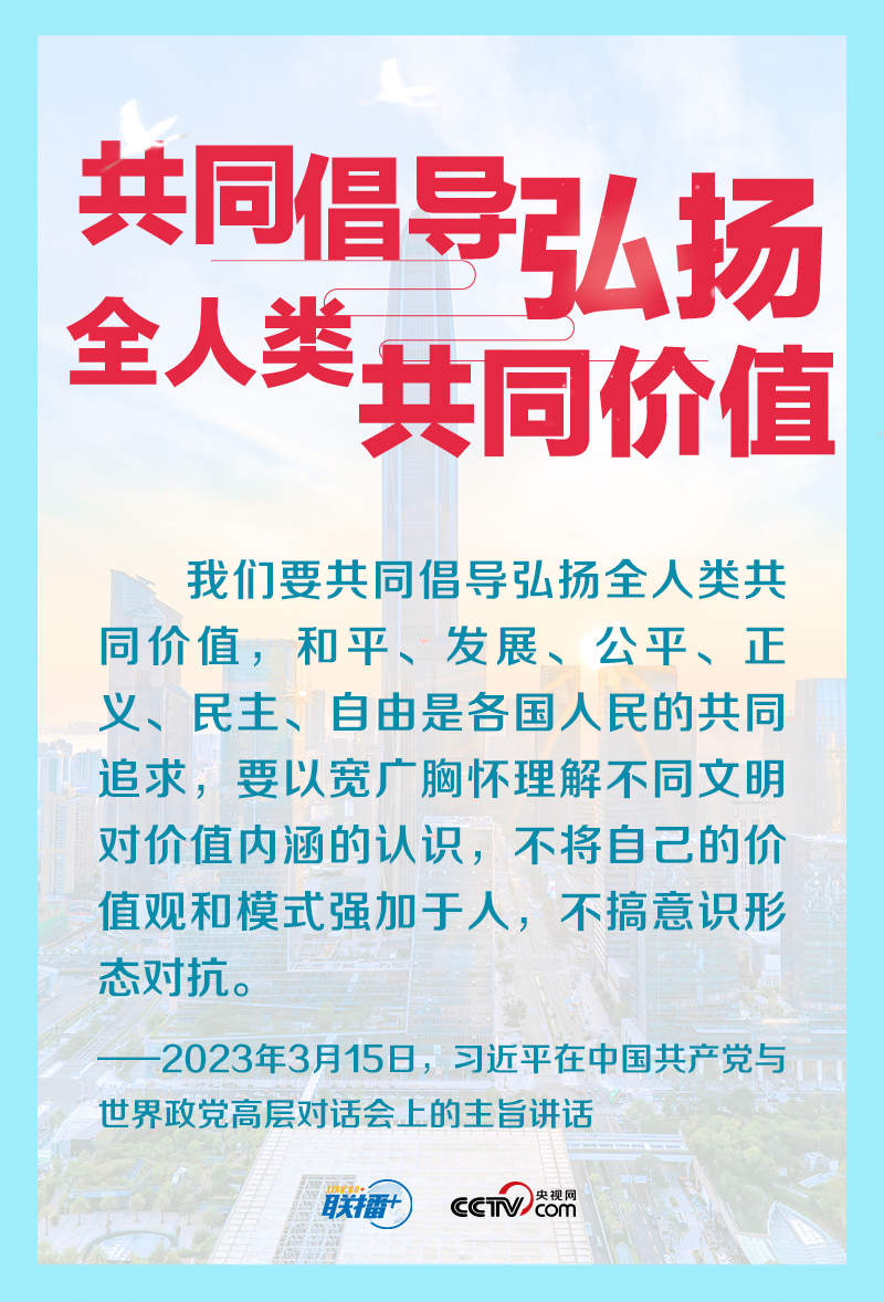 跟着习主席看世界｜共同倡导弘扬全人类共同价值