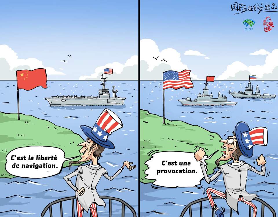 【Actualité en caricatures】Double standard_fororder_法语