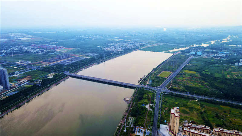 南阳市内乡县：幸福湍河畔_fororder_俯瞰湍河 摄影 张峰