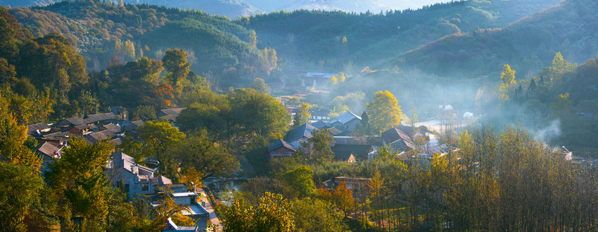 【原创】信阳市新县：多彩乡村迎蝶变_fororder_青山绿水新西河（党智华 摄）