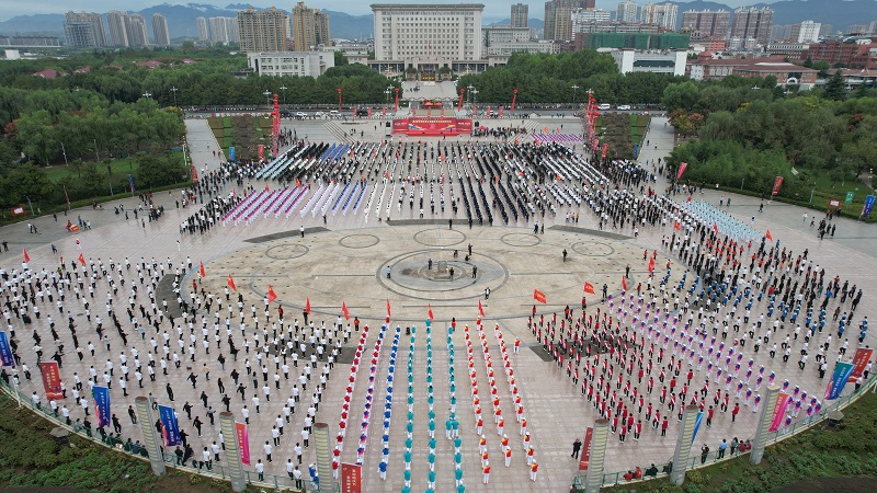 【原创】南阳市西峡县：全民健身绽放活力_fororder_启动仪式现场 摄影 李博