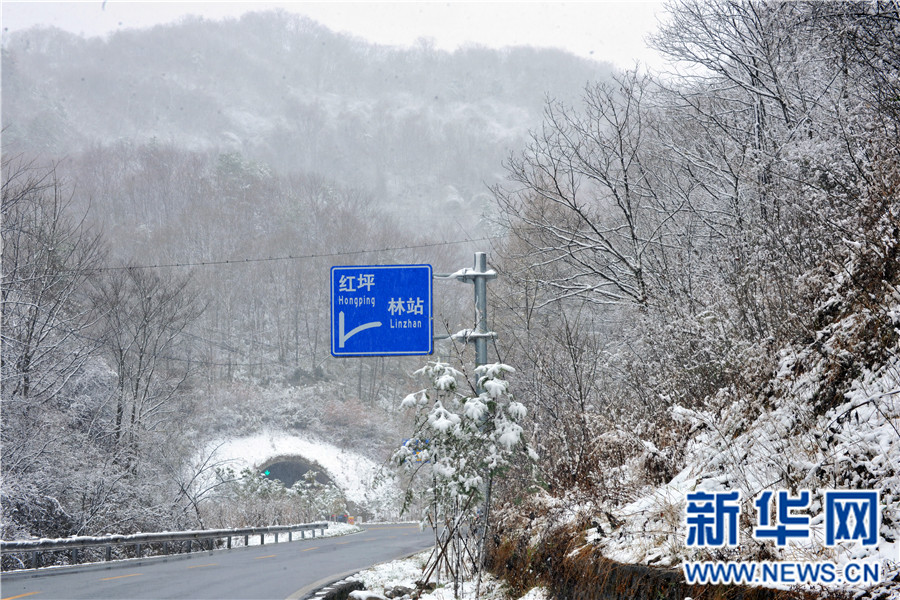 【大美荆楚·灵秀湖北】【焦点图】【神农架】湖北神农架降下“清明雪”