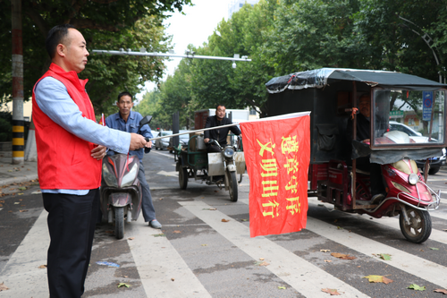 【河南供稿】平顶山市郏县：文明交通 志愿服务