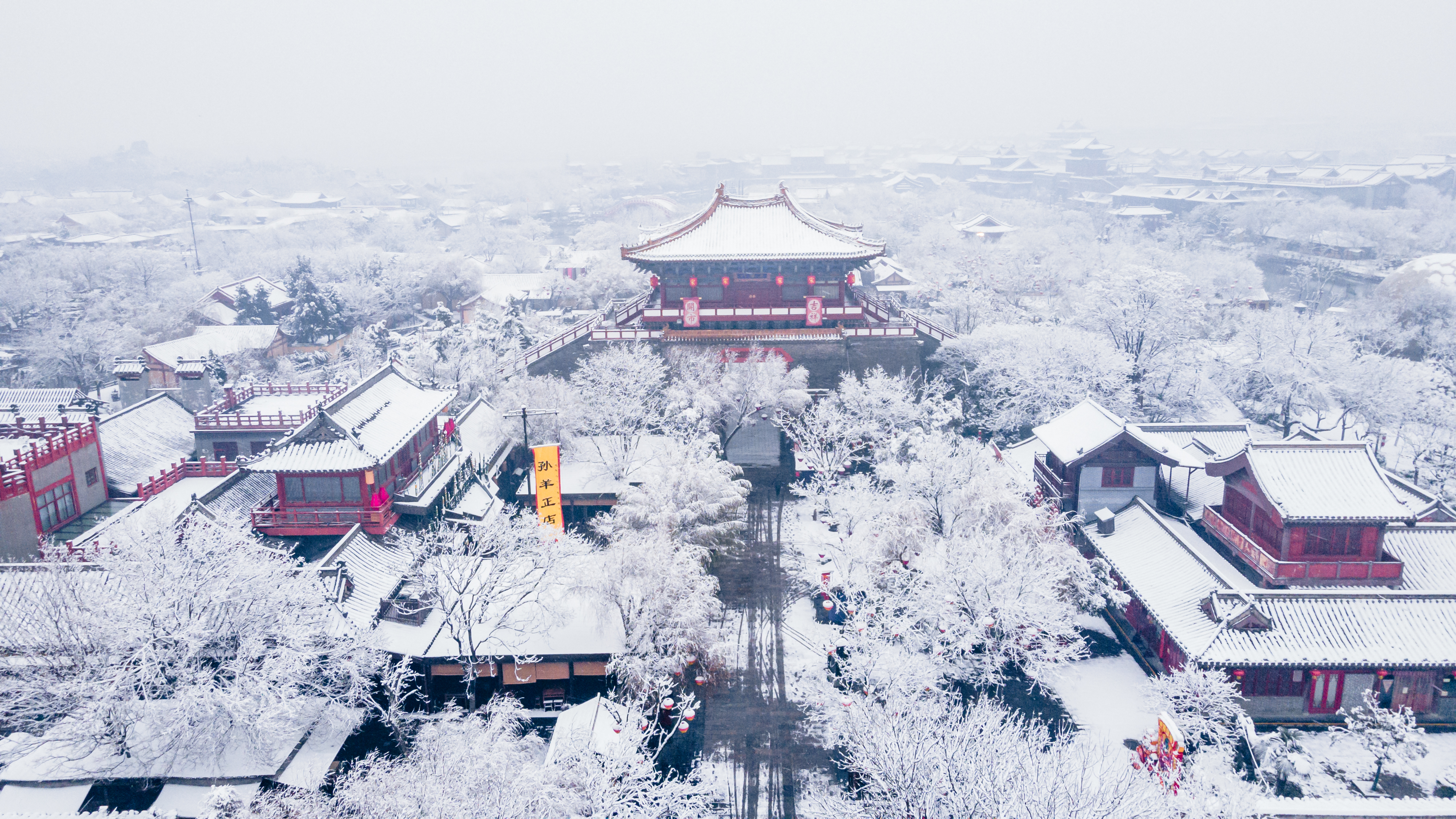 飞雪落成诗 一秒入仙境！雪后河南 美出“天际”