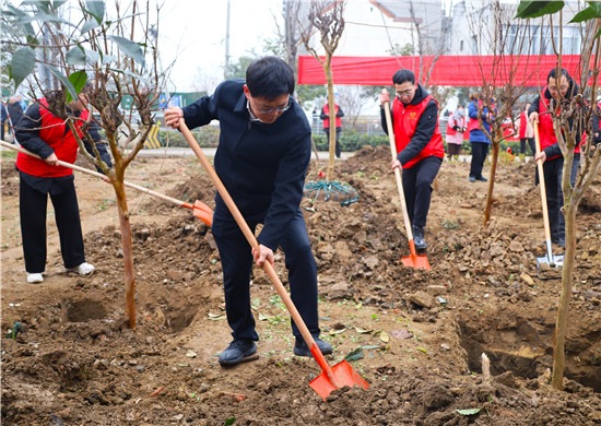 南阳市新野县开展冬季义务植树活动_fororder_义务植树活动现场 摄影 廉少鹏