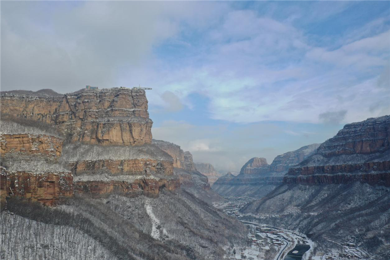 银装素裹 雪后太行大峡谷美景如画_fororder_图片5