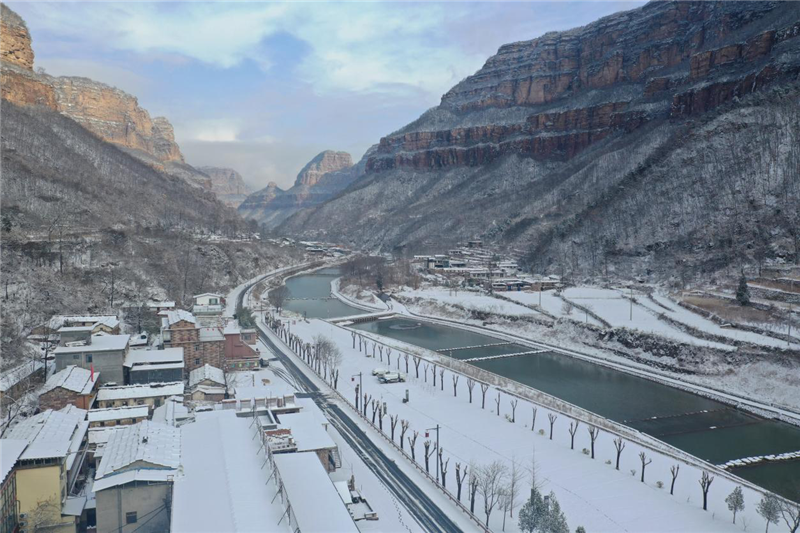 银装素裹 雪后太行大峡谷美景如画_fororder_图片8