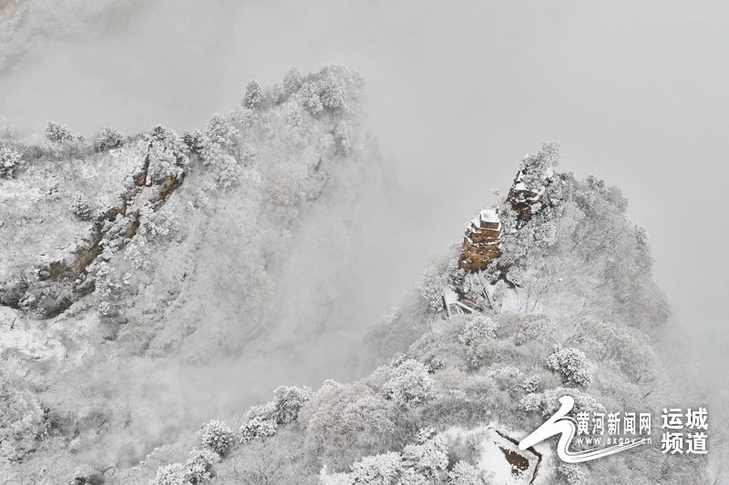 运城：雪后五老峰景区美如画