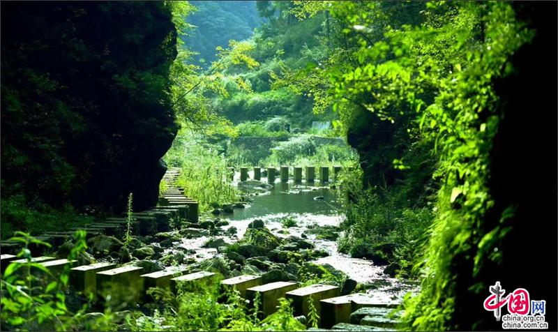 神奇秘境四川广元水磨沟  旖旎风光尽藏秦巴