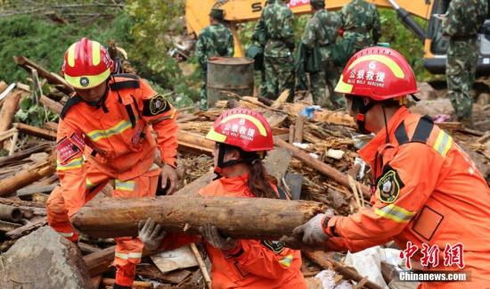 浙江山体滑坡遇难人数上升至18人 9人仍失联