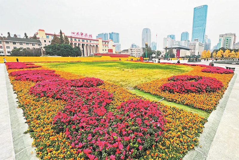 （转载）公园城市冬日“新花样”：258万盆花卉扮靓成都街头_fororder_未标题-1