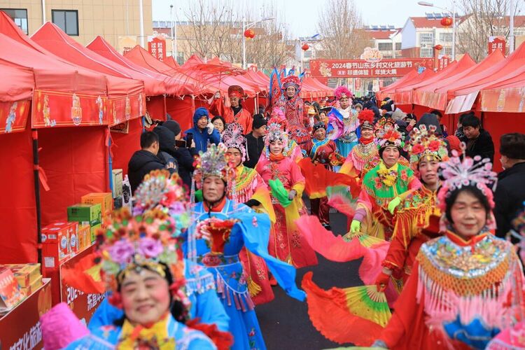 【原创】2024春节山东乡村文化旅游节东营启动仪式举行_fororder_2024春节山东乡村文化旅游节启动仪式现场   摄影：周广学 (2)