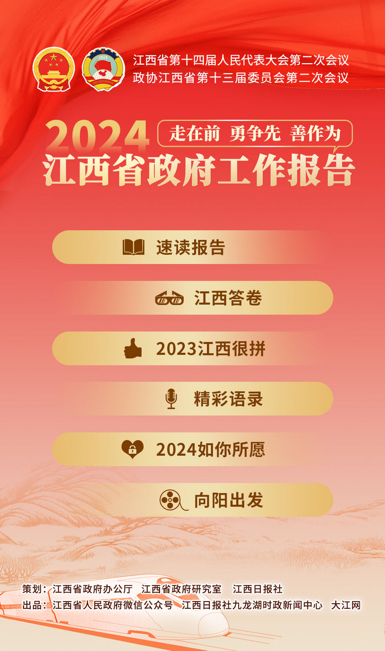 速读江西政府工作报告要点！今年将这么干！