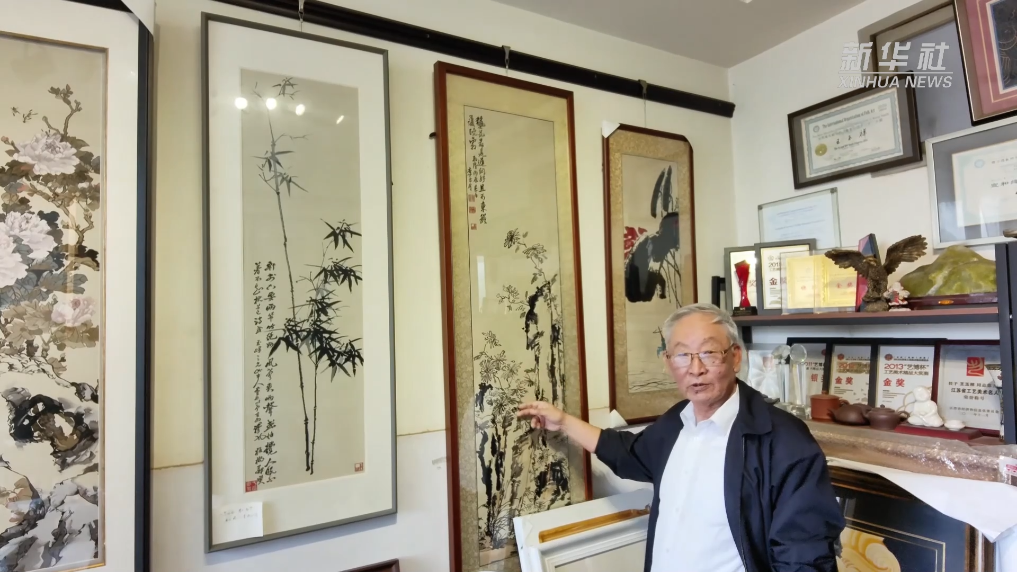 江苏南通：非遗缂丝技艺展现历代名画