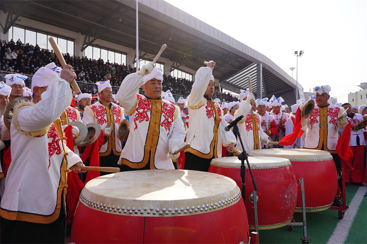 【镜观陕西】横山腰鼓声越千年 非遗大餐欢庆元宵_fororder_DSC07520