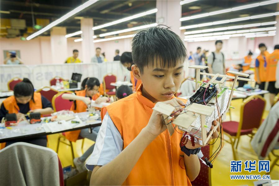 海峡两岸中小学生仿生机器人竞赛在安徽芜湖举行