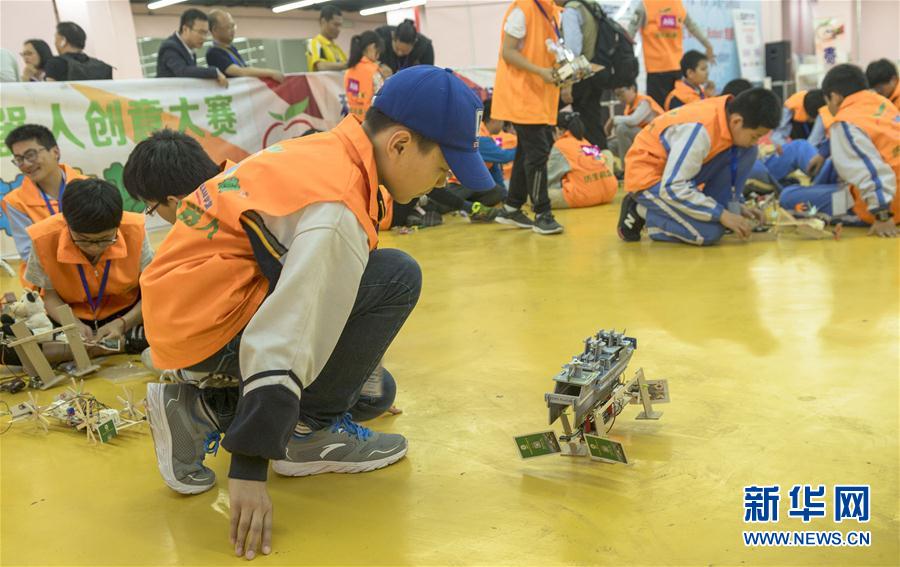 海峡两岸中小学生仿生机器人竞赛在安徽芜湖举行